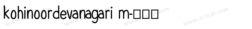 kohinoordevanagari m字体转换